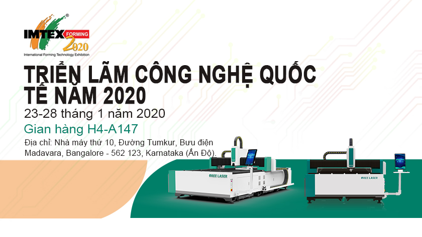 Hiển thị xem trước: Oree Laser sẽ tham gia triển lãm Ấn Độ Tool và Machine Tooling (IMTEX)